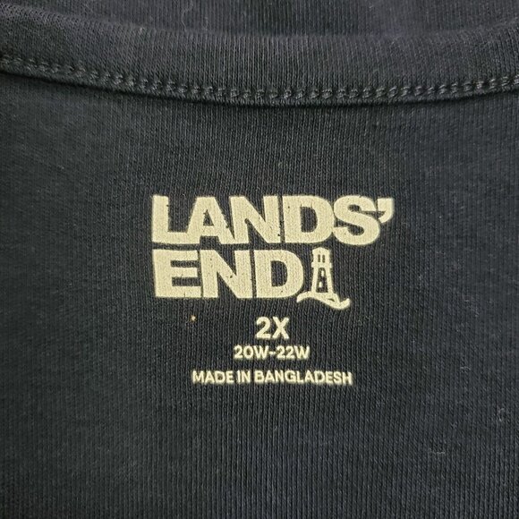Lands End Womens Minimalist Cotton Tank Top Size 2X Layers Hiking Outdoors Basic - Picture 3 of 10